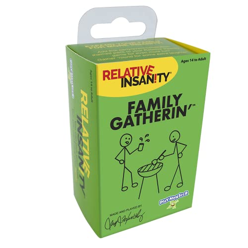 PlayMonster Relative Insanity — Family Gatherin’ — Laugh-Out-Loud Party Game All About Family — Ages 14+