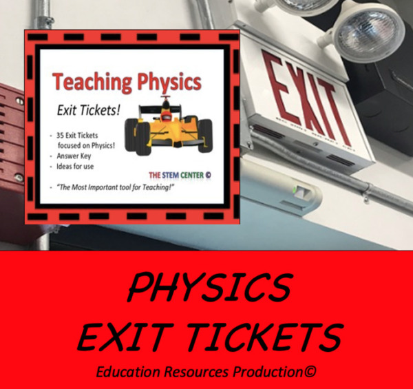 Physics Flash Card Exit Tickets