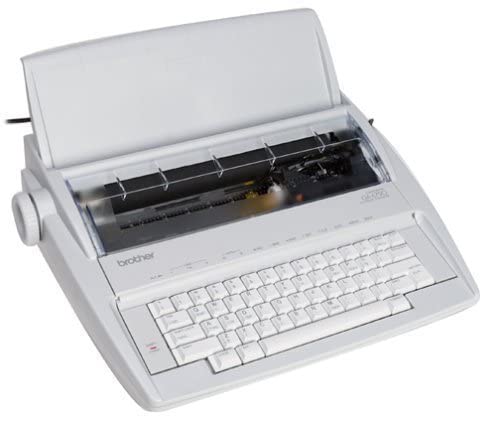 Electronic Typewriter by Brotther Model GX6750 with dust Cover and Extra Supplies. (Renewed)