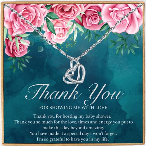 Babyshower Hostess Thank You Gifts for Babyshower Host Baby Shower Host Necklace Gift Thank You for Hosting My Baby Shower Gifts for Baby Shower Hostess Appreciation Gifts Thank You Card Appreciation Babyshower Hostess