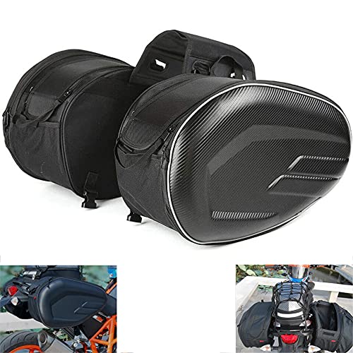 MIHUNTER Motorcycle Saddle Bags, Powersports Saddle Bags,Waterproof Saddlebags Luggage Bags,Motorcycle Helmet Bag,Full Face Helmet Storage Bag,Motorcycle Pillion Seat Bag, Side Bags