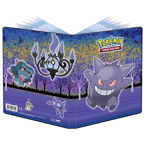 Gallery Series Haunted Hollow 4-Pocket Portfolio for Pokemon – Protect Your Gaming Cards In a Vibrant Full-Art Cover Portfolio While On The Move and Always Be Ready For Battle