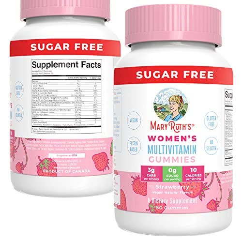 Vitamins for Women with Organic Ingredients | Vegan Womens Vitamins | Immune Support Daily Women’s Multivitamin | Hair, Skin and Nail Gummy Vitamins for Women | 0g Sugar Per Serving | 60 Count