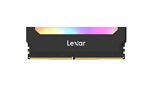 Lexar Hades 32GB Kit (16GBx2) RGB LED Lightning, DDR4 3600 MHz DRAM Desktop Memory for Gaming (LD4BU016G-R3600UDLH)