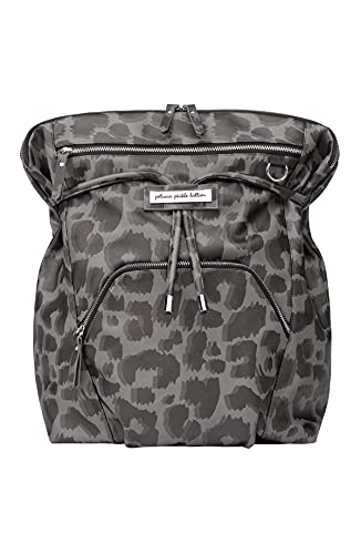 Petunia Pickle Bottom Cinch Convertible Backpack – Baby Bag – Baby Diaper Bag for Parents – Baby Backpack Diaper Bag – Stylish, Spacious, Secure Backpack for Busy Modern Moms & Dads – Shadow Leopard