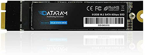 Dataram 512GB SSD Solid State for 11″ & 13″ MacBook Air Late 2010 Mid 2011 /A1370 A1369
