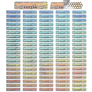 500 Pieces Silver Security Tamper Evident Seals Stickers Void Original Genuine Authentic Hologram Labels Tamper Proof Evident Stickers Sequential Serial Numbering, 0.24 x 1 Inch | The Storepaperoomates Retail Market - Fast Affordable Shopping