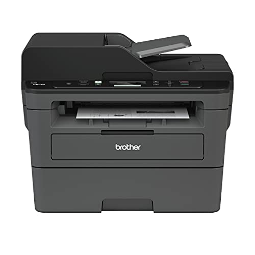 Brother DCP-L2550DWB All-in-One Wireless Monochrome Laser Printer for Home Office, White – Print, Scan, Copy – 2400 x 600 dpi, 36 ppm, 128MB Memory, Automatic Duplex Printing, BROAGE Printer_Cable