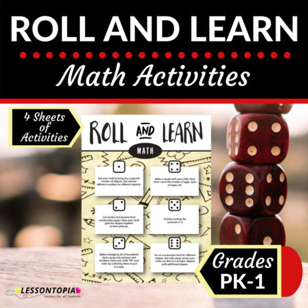 Roll and Learn | Math Activities
