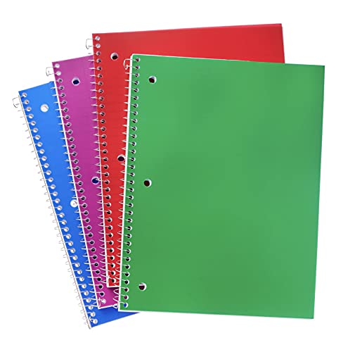 Pen + Gear 4 Pack 1-Subject Notebook Wide Ruled 80 Sheets