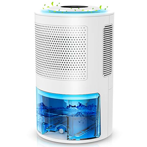 Dehumidifiers for Home – Large 68 oz(2000ml) Dehumidifiers for Basements Room Bedroom Bathroom Closet RV with Control Panel, Quiet Portable Small Dehumidifier with drain hose for 480 Sq.ft