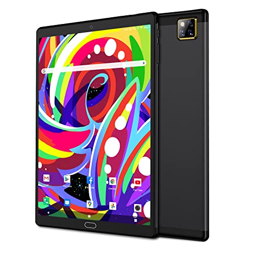 Tablet 10 inch, Android 11.0 GMS Tablets with 4GB RAM 64GB Storage, 128GB Expandable, Quad Core, 10″ 1280×800 IPS HD Screen, 6000mAh Battery, 13 MP Camera Support 5.0 Bluetooth, GPS, Dual Wifi 5G＆2.4G