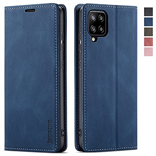Samsung Galaxy A42 5G Case,Samsung Galaxy A42 5G Case Wallet with [RFID Blocking] Card Holder Kickstand Magnetic,Leather Flip Case for Samsung Galaxy A42 5G 6.6 inch (Blue)