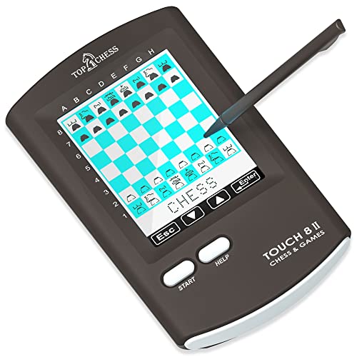 Top 1 Chess Touch Electronic Chess Game, Strategy Games Computer for Kids Improving Chess Skills, Portable Travel Chess Computer Set for Adults, Unique Chess Sets Pen with Large Display Gift