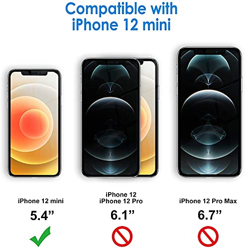 LeYi Compatible for iPhone 12 Mini Case with [2 Pack] Tempered Glass Screen Protector and Camera Lens Protector for Women Men, Military-Grade Phone Case with Kickstand Ring for iPhone 12 Mini, Black | The Storepaperoomates Retail Market - Fast Affordable Shopping