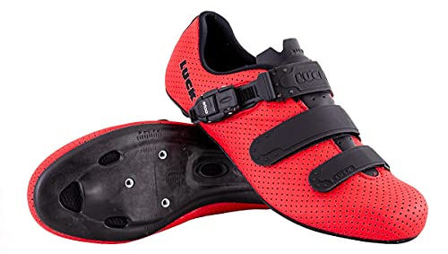 LUCK Unisex Road Cycling Shoes, Red, 11 US Women