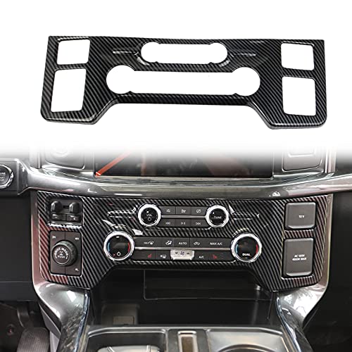 Carbon Fiber Central Control Panel Cover Tirm for Ford F150 2021+(A/C Air Conditioning)