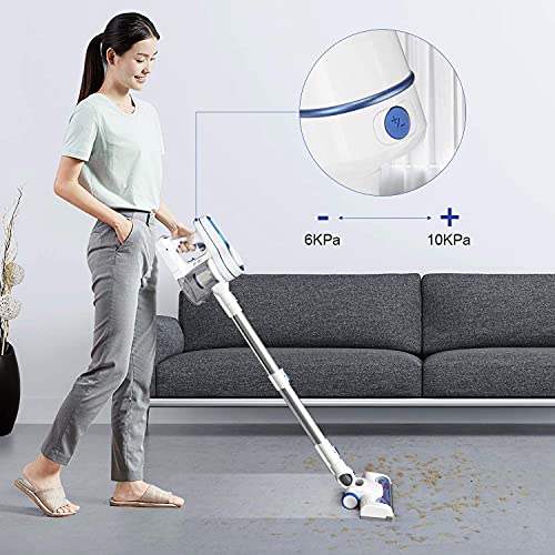 Cordless Vacuum Cleaner, Upgraded Powerful Suction 4 in 1 Stick Vacuum Cleaner 35min-Running Detachable Battery, 1.2L Large-Capacity Dust Cup-H120 | The Storepaperoomates Retail Market - Fast Affordable Shopping