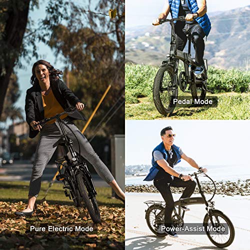 populo 20” Folding Electric Bike for Adults, 250W 36V Electric Bicycle with Removable Battery, Lightweight Aluminum Ebike with Suspension Fork, Lights & Rear Rack Included, USB Charge.… | The Storepaperoomates Retail Market - Fast Affordable Shopping