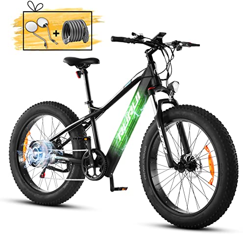 750W Motor Electric Mountain Bike for Adults 26 Inch Electric Bike with 48V 14.5AH Battery, Front Suspension, Mechanical Brake, 7-Speed Gear & LCD Display