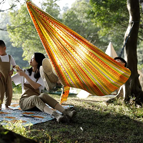 Travel Bird Camping Hammock Portable Double & Single Hammock, Outdoor Kids Hammock with 2 Tree Straps, Two Person Hammock Lightweight Hammock for Backpacking, Travel, Hiking, Beach, Camping Gear | The Storepaperoomates Retail Market - Fast Affordable Shopping