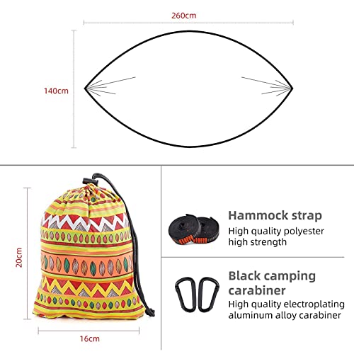 Travel Bird Camping Hammock Portable Double & Single Hammock, Outdoor Kids Hammock with 2 Tree Straps, Two Person Hammock Lightweight Hammock for Backpacking, Travel, Hiking, Beach, Camping Gear | The Storepaperoomates Retail Market - Fast Affordable Shopping