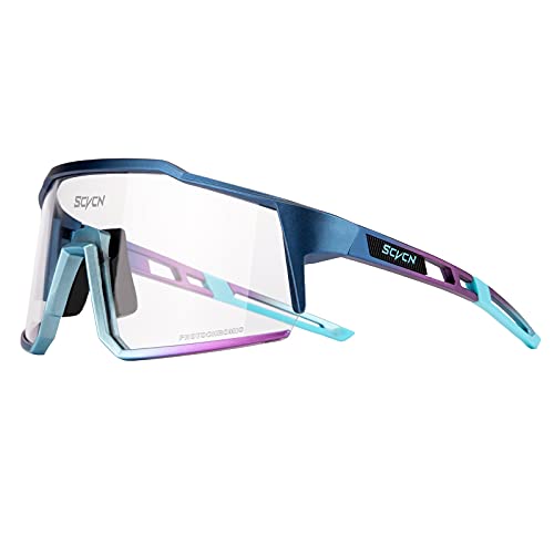 SCVCN Photochromic Cycling Glasses with TR90 Sports Sunglasses Women Men Running Clear MTB Bike Bicycle Accessories 05