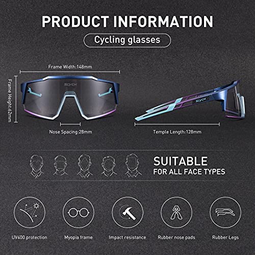 SCVCN Photochromic Cycling Glasses with TR90 Sports Sunglasses Women Men Running Clear MTB Bike Bicycle Accessories 05 | The Storepaperoomates Retail Market - Fast Affordable Shopping