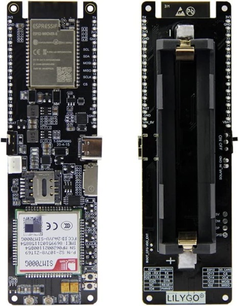 LILYGO Solar Charge Development Board Module ESP32-WROVER-B Chip Wireless Module WiFi BLE 18560 Battery Holder TTGO T-SIM7000G SIM GPS Antenna CH9102F 16MB