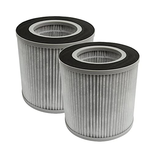 PUREBURG 2-Pack Replacement High-Efficiency HEPA Filters Compatible with MEGAWISE EPI235A Air Purifier
