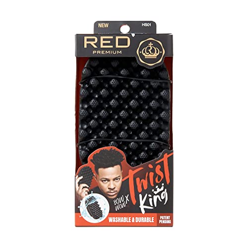 Red by Kiss Bow Wow X Twist King Luxury Twist Styler Washable and Durable Twist Brush for Afro Curl
