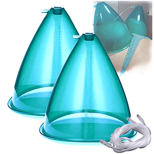 Guhih Cupping Treatment Machine Accessories, Super Large Vacuum Suction Cup Set, Used for Butt Lift Body Cupping, Beauty, Special for Women,21cm/8.2in