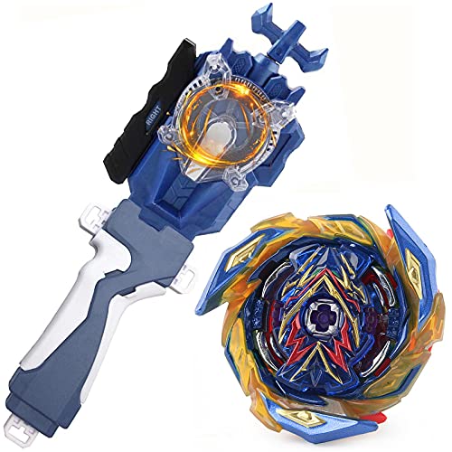 Konikiwa Battling Sparking String Launcher, Brave Valkyrie Top Burst Launcher Set, Left and Right Spin String Launcher Grip Compatible with All Bey Burst Series – Blue