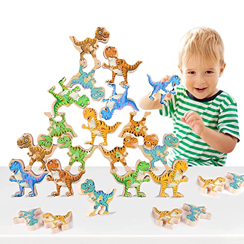 TOMYOU Dinosaur Toys for Kids 3-5 Year Old Boys Gifts, Stacking Toddler Toys for 3 4 5 6 Year Old Boys Toys, Montessori Learning Toys Age 3-6 Year Old Boys Christmas & Birthday Gifts