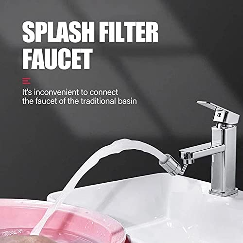 VVW&LIU 720°rotatable Universal Splash Filter Faucet Head Flexible Faucets Bathroom Kitchen Tap Extender Adapter,Silver,h | The Storepaperoomates Retail Market - Fast Affordable Shopping