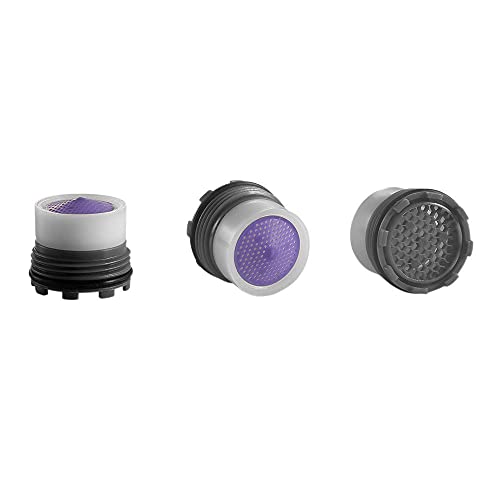 VVW&LIU Faucet Aerator Water Saving 16.5MM Male Thread 6-8L/Minute Spout Bubbler Filter Tap Accessories Hide-in Core Part,M16.5Male8L
