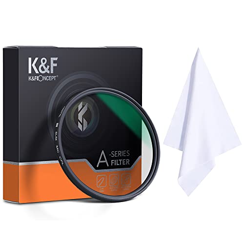 K&F Concept 77mm Polarizer Filter, CPL Polarizing Filter, Reduce Glare/Better Contrast/Waterproof, for Camera Lens + Cleaning Cloth