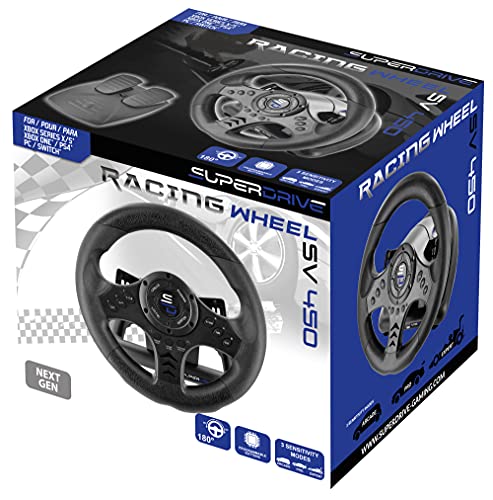 Superdrive SV450 racing steering wheel with Pedals and Shifters Xbox Serie X / S, Switch, PS4, Xbox One, PS3, PC (programmable for all games) | The Storepaperoomates Retail Market - Fast Affordable Shopping