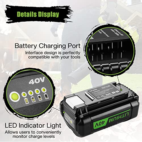 Ahomtikk 40V 6.0Ah Battery Replacement for Ryobi 40V Lithium Battery Compatible with Ryobi 40 Volt Battery Cordless Tools OP4050A OP4015 OP4026 OP40201 OP40261 OP4030 OP40301 OP4040 OP4050 OP40601 | The Storepaperoomates Retail Market - Fast Affordable Shopping