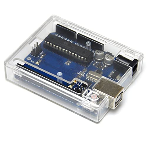Gikfun Uno R3 Case Transparent Clear Computer Box Compatible with Arduino UNO R3 EK1655