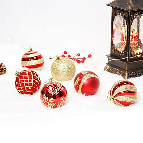 OurWarm 36pcs Christmas Ball Ornaments, 70mm/2.76″ Red and Gold Shatterproof Christmas Ornaments Sets for Christmas Tree Decorations, Holidays, Home, Party Decorations, Tree Ornaments | The Storepaperoomates Retail Market - Fast Affordable Shopping
