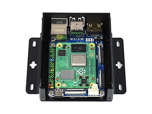 waveshare Mini-Computer Based On Raspberry Pi Compute Module 4,Include CM4-IO-BASE-A (Mini IO Board Lite Verson),Metal Case,Cooling Fan | The Storepaperoomates Retail Market - Fast Affordable Shopping