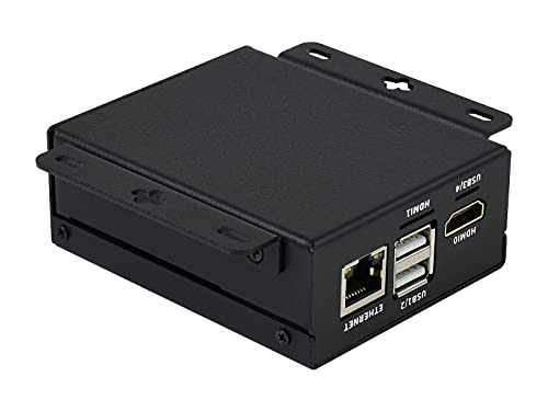 waveshare Mini-Computer Based On Raspberry Pi Compute Module 4,Include CM4-IO-BASE-A (Mini IO Board Lite Verson),Metal Case,Cooling Fan | The Storepaperoomates Retail Market - Fast Affordable Shopping