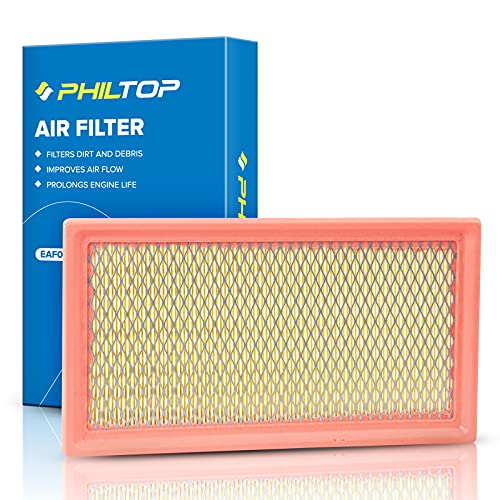 PHILTOP Engine Air Filter, EAF031 (CA10242) Compatible with Explorer, Edge, Flex, Fusion, Taurus, MKS, MKT, MKX, MKZ, Mazda6, CX9, Sable, 2X Engine Protection