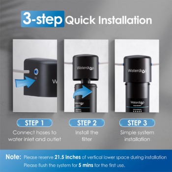 Waterdrop 17UB 3 Years Under Sink Water Filter System-Reduces Lead, Chlorine, Bad Taste&Odor-Under Counter Water Filter with Dedicated Brushed Nickel Faucet-NSF/ANSI 42 Certified-24K Gallons-USA Tech | The Storepaperoomates Retail Market - Fast Affordable Shopping