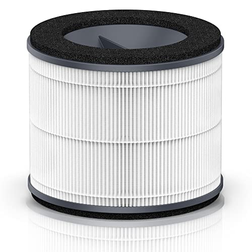 AP-T10-WT AP-T10FL Replacement Filter and AP-T10 Filter Compatible with Homedics Air Purifier Filter Replacement for Homedics Total Clean 4 in 1 Air Purifier AP-T10-BK AP-T10-WT with HEPA-Type, 1-Pack