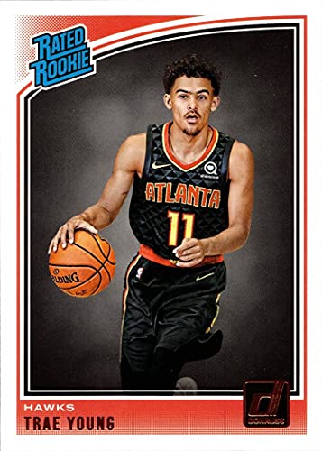 2018-19 Panini Donruss Basketball #198 Trae Young Rookie Card – Rated Rookie