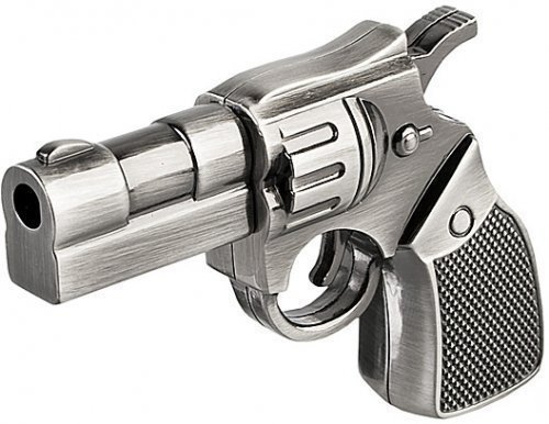 WooTeck 64GB Metal Revolver Gun Novelty USB Flash Drive(Livid)