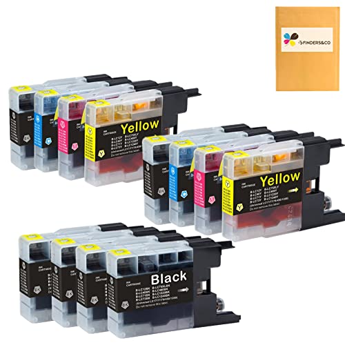 F FINDERS&CO LC75 Ink Cartridges Replacement for Brother LC-75 LC71 LC79 XL Ink Work for Brother MFC-J430W J625DW J435W J835DW J425W J6710DW J5910DW J6910DW J6510DW Printer (6BK 2C 2M 2Y, 12-Pack)