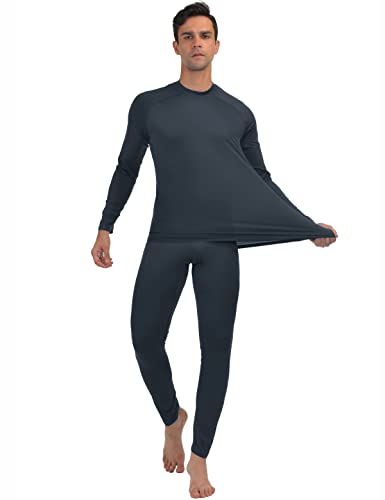 qualidyne Men’s Thermal Underwear Set Winter Base Layer Top & Bottom Ultra Soft Long John Set